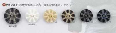 PW2082 Polyester Resin 2-hole Button