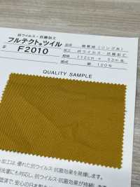 F2010 Fujikinbai Antiviral / Antibacterial Processing FLUTECT Cotton Twill[Textile / Fabric] Fujikinbai Sub Photo