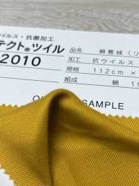 F2010 Fujikinbai Antiviral / Antibacterial Processing FLUTECT Cotton Twill[Textile / Fabric] Fujikinbai Sub Photo