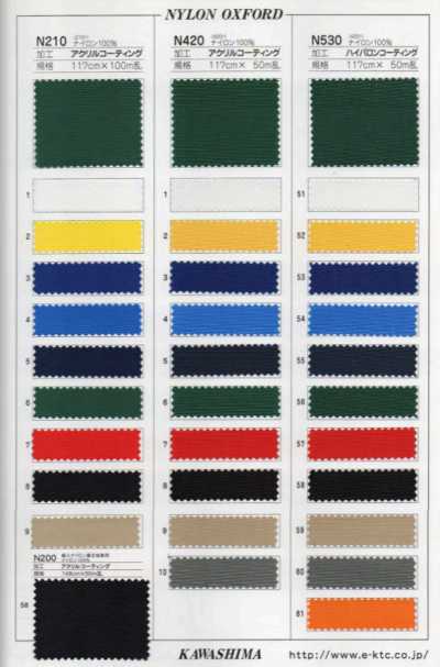N530 Fujikinbai 420d Nylon Oxford Hypalon Coated