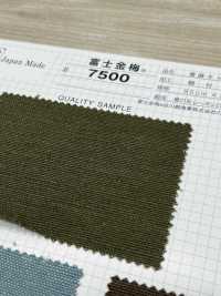 7500 Fujikinbai Burlap (Jute) Canvas Adhesive Lamination[Textile / Fabric] Fuji Gold Plum Sub Photo