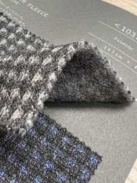 1037052 Sweater Fleece Dobby Houndstooth Print[Textile / Fabric] Takisada Additional Images