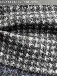 1037052 Sweater Fleece Dobby Houndstooth Print[Textile / Fabric] Takisada Additional Images
