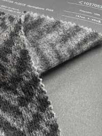 1037053 Sweater Fleece Dobby Herringbone Print[Textile / Fabric] Takisada Nagoya Sub Photo