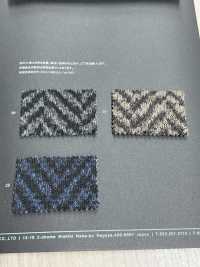 1037053 Sweater Fleece Dobby Herringbone Print[Textile / Fabric] Takisada Nagoya Sub Photo