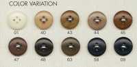 ONT03H Natural Material Corozo Nut 4-hole Button DAIYA BUTTON Sub Photo