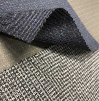 2-33754 CORDURA COMBATWOOL Milled Saxony Houndstooth[Textile / Fabric] Takisada Additional Images