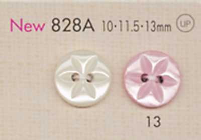 828A DAIYA BUTTONS Floral Pattern Two-Hole Polyester Button