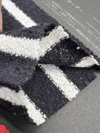 1077600 TC Boucle Yarn Dyed Cotton Jersey Horizontal Stripes[Textile / Fabric] TAKISADA NAGOYA Sub Photo