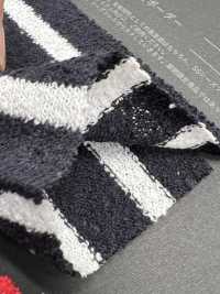 1077600 TC Boucle Yarn Dyed Cotton Jersey Horizontal Stripes[Textile / Fabric] Takisada Nagoya Sub Photo