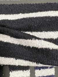 1077600 TC Boucle Yarn Dyed Cotton Jersey Horizontal Stripes[Textile / Fabric] TAKISADA NAGOYA Sub Photo