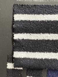 1077600 TC Boucle Yarn Dyed Cotton Jersey Horizontal Stripes[Textile / Fabric] TAKISADA NAGOYA Sub Photo