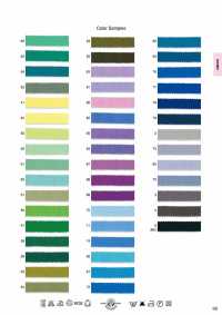 6957-SAMPLE 6957 Polyester Stretch Satin Ribbon Sample Card ROSE BRAND(Marushin) Sub Photo