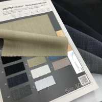 1069008 Soalon Triacetate Linen MIX SOLOTEX Stretch Twill[Textile / Fabric] Takisada Nagoya Sub Photo