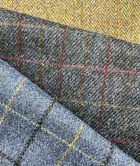 3-KM HARRIS Harris Tweed Check Herringbone Oatmeal[Textile / Fabric] Takisada Nagoya Sub Photo