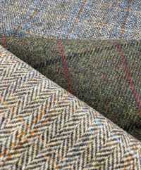 3-KM HARRIS Harris Tweed Check Herringbone Oatmeal[Textile / Fabric] Takisada Nagoya Sub Photo