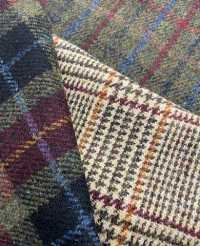 3-KM HARRIS Harris Tweed Check Herringbone Oatmeal[Textile / Fabric] Takisada Nagoya Sub Photo