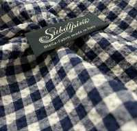 3-2538GINGHAM CHECK SUBALPINO Shear Seersucker Gingham Check[Textile / Fabric] Takisada Nagoya Sub Photo