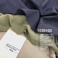 1035103 Strong Twist High Stretch Linen Blend TR Tropical[Textile / Fabric] Takisada Nagoya Sub Photo