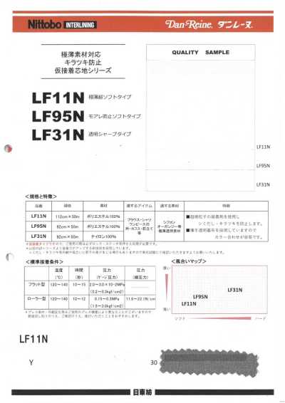 LF95N Ultra-thin Material Compatible Anti-shine Temporary Fusible Interlining Series, Moiré-prevention Soft Type