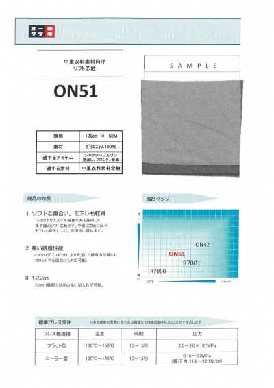ON51 Soft Interfacing For Medium-weight Garments