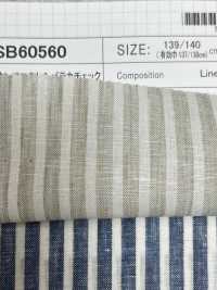 SB60560 Linen Longst &amp; Paraca Check[Textile / Fabric] SHIBAYA Sub Photo