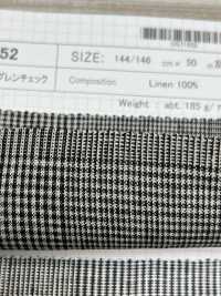 OS71852 40 Linen Wide Grain Check[Textile / Fabric] SHIBAYA Sub Photo