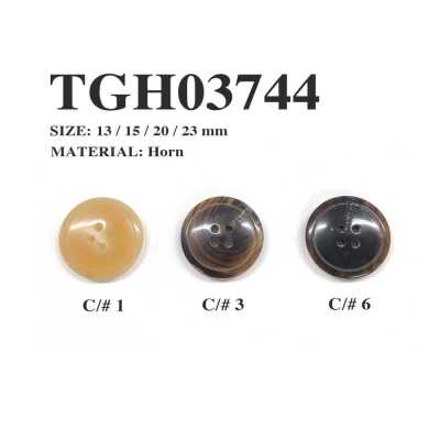 TGH03744 Original Genuine Buffalo Horn 4-Hole Button