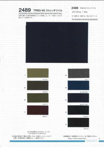 2489 TR60/40 Stretch Twill