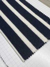 326 20/2 Yarn-dyed Cotton Jersey Horizontal Stripes[Textile / Fabric] VANCET Sub Photo