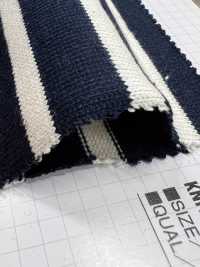 326 20/2 Yarn-dyed Cotton Jersey Horizontal Stripes[Textile / Fabric] VANCET Sub Photo