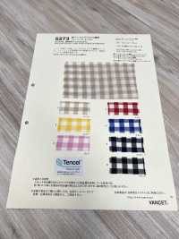 5273 C / TENCEL Shirring Gingham[Textile / Fabric] VANCET Sub Photo