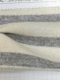 475 16// BSQ Horizontal Striped Cotton Jersey(Fuzzy Surface)[Textile / Fabric] VANCET Sub Photo