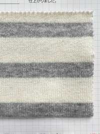 475 16// BSQ Horizontal Striped Cotton Jersey(Fuzzy Surface)[Textile / Fabric] VANCET Sub Photo