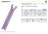 3MGRPSOR EVERBRIGHT® Zipper Size 3 Silver Open