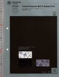 1077935 T / C Moss Stitch Paisley Print[Textile / Fabric] TAKISADA NAGOYA Sub Photo