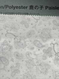 1077935 T / C Moss Stitch Paisley Print[Textile / Fabric] Takisada Nagoya Sub Photo