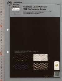 1079000 Top Dye Linen Jersey Needleless Herringbone[Textile / Fabric] Takisada Nagoya Sub Photo