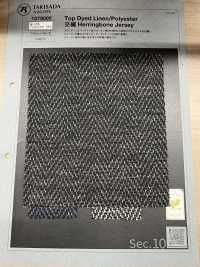 1079000 Top Dye Linen Jersey Needleless Herringbone[Textile / Fabric] TAKISADA NAGOYA Sub Photo
