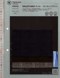 1038720 EVALET® 2WAY Seersucker Glen Check Pt[Textile / Fabric] TAKISADA NAGOYA Sub Photo
