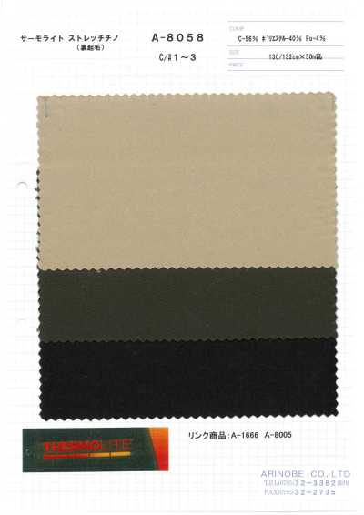 A-8058 Thermolite Stretch Chino (Brushed Back)