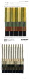 26215 Yarn-dyed 20 Single Yarn Thread/ Linen Flat Weave Fuzzy Stripe