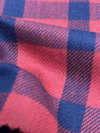 AN-9208SP Indigo Twill Check (Fuzzy)[Textile / Fabric] ARINOBE CO., LTD. Sub Photo