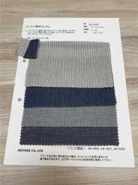 AN-9220 Indigo Twisted Heather Gingham Check[Textile / Fabric] ARINOBE CO., LTD. Sub Photo