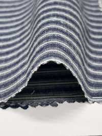 AN-9224 Indigo Work Seersucker[Textile / Fabric] ARINOBE CO., LTD. Sub Photo