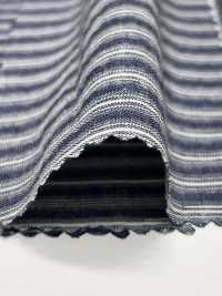 AN-9224 Indigo Work Seersucker[Textile / Fabric] ARINOBE CO., LTD. Sub Photo