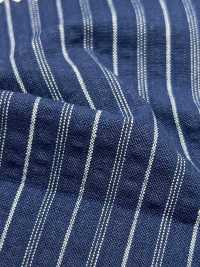 AN-9224 Indigo Work Seersucker[Textile / Fabric] ARINOBE CO., LTD. Sub Photo