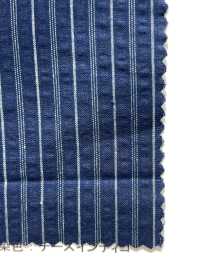 AN-9224 Indigo Work Seersucker[Textile / Fabric] ARINOBE CO., LTD. Sub Photo