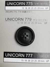 UNICORN779 [Buffalo Style] 4-hole Button With Border, No Gloss NITTO Button Sub Photo