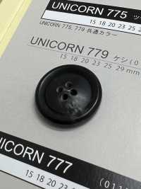 UNICORN779 [Buffalo Style] 4-hole Button With Border, No Gloss NITTO Button Sub Photo